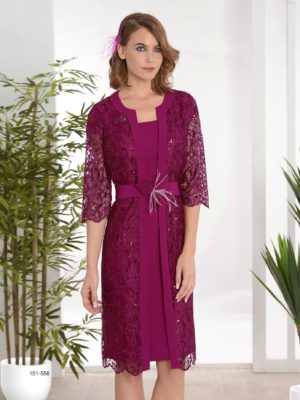 Conjunto de vestido y chaqueta Gerbera